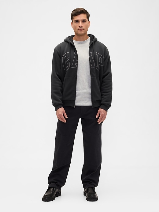 Image number 3 showing, Relaxed Gap Logo Sherpa-Lined Zip Hoodie