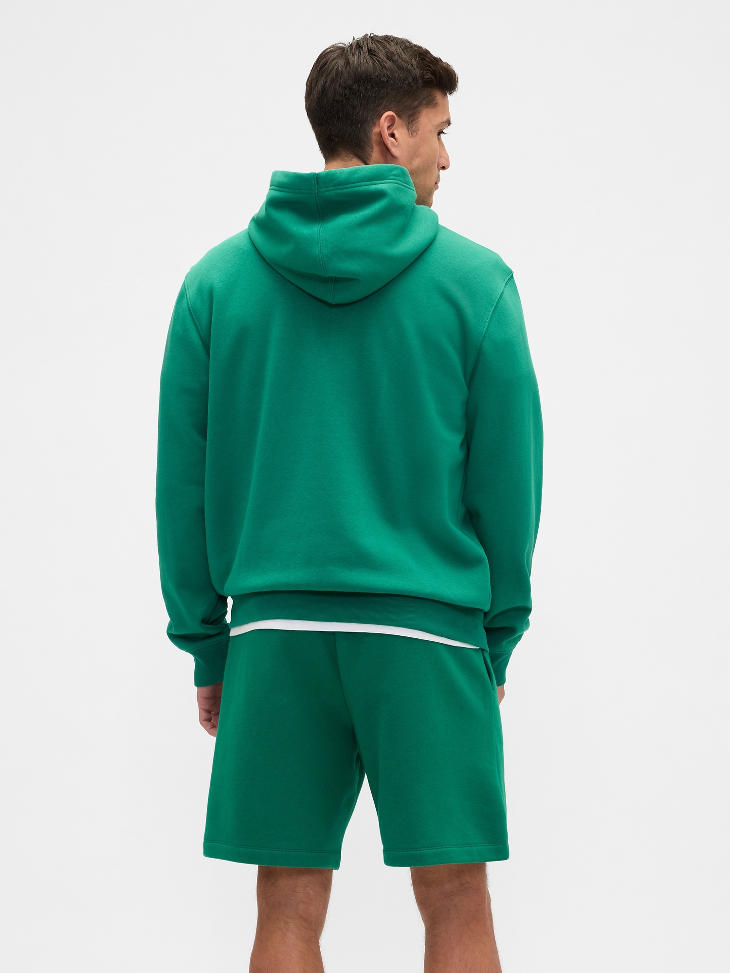 Gap Factory Relaxed Gap Logo Zip Hoodie In Green