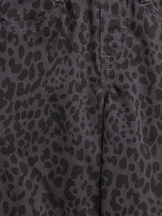 Image number 3 showing, babyGap Pull-On Leopard Wide-Leg Jeans