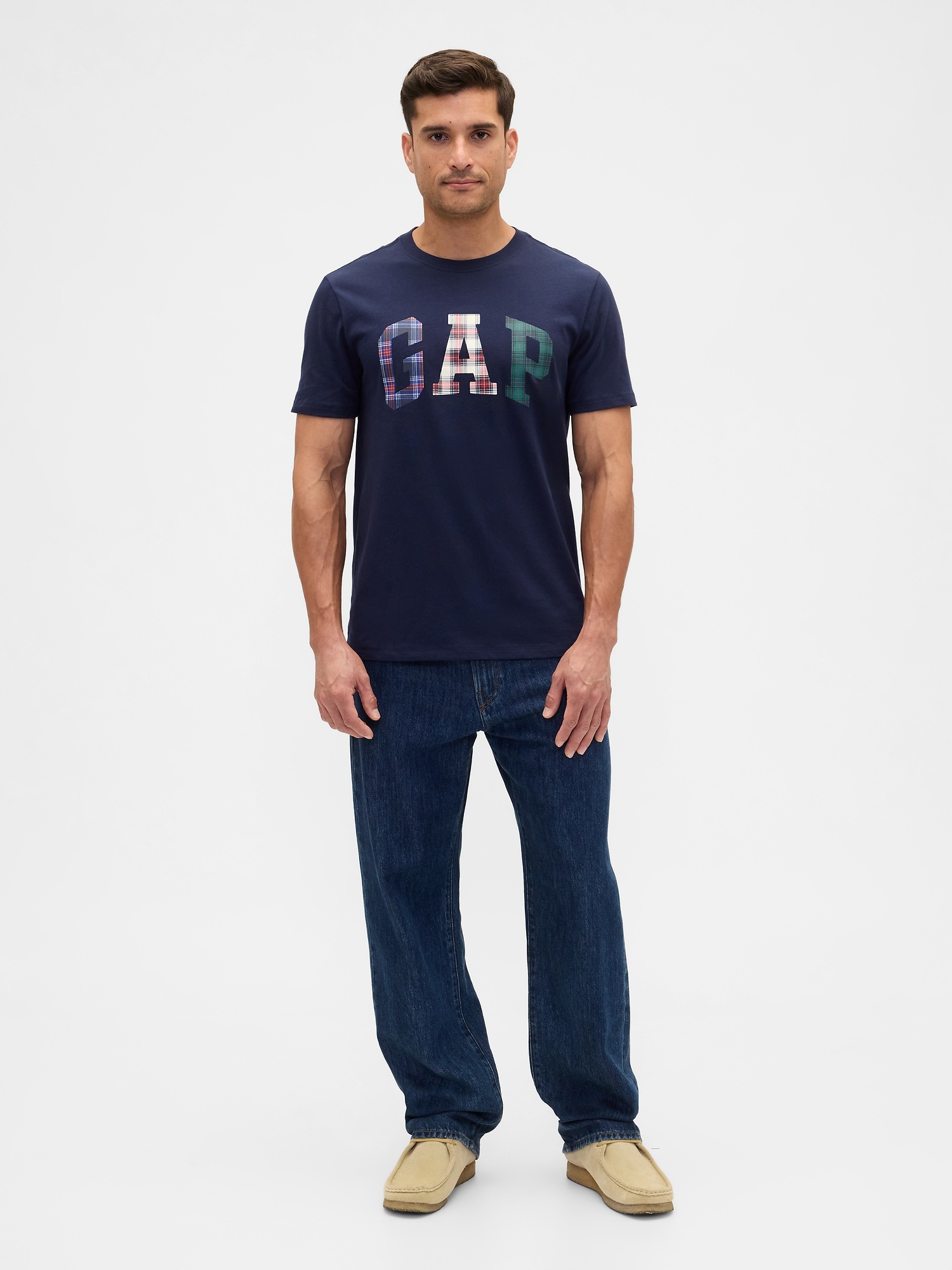 Gap Factory Everyday Soft Gap Logo T-shirt In Blue