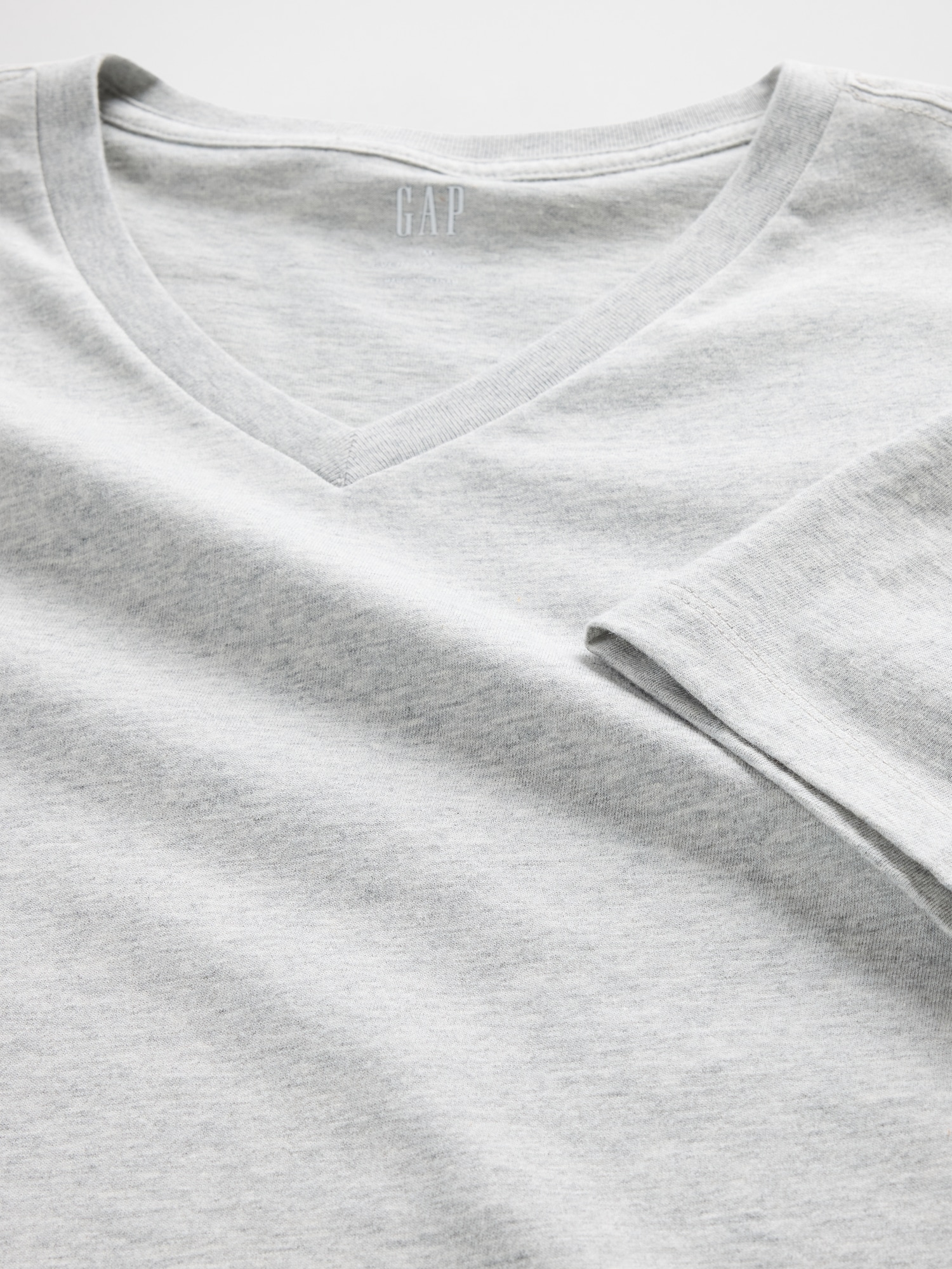 Gap Factory Everyday Soft V-neck T-shirt In Gray