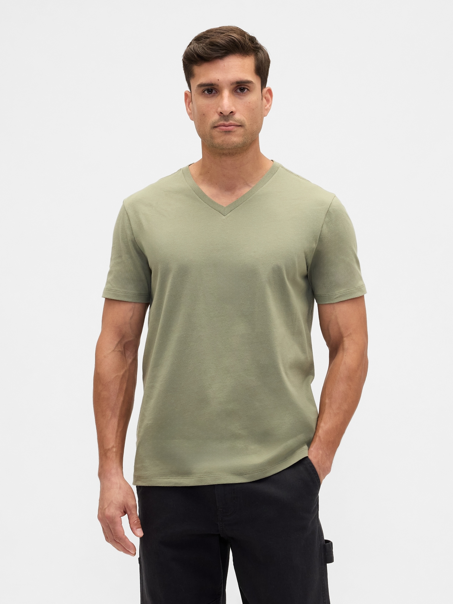 Everyday Soft V-Neck T-Shirt - Walden Green
