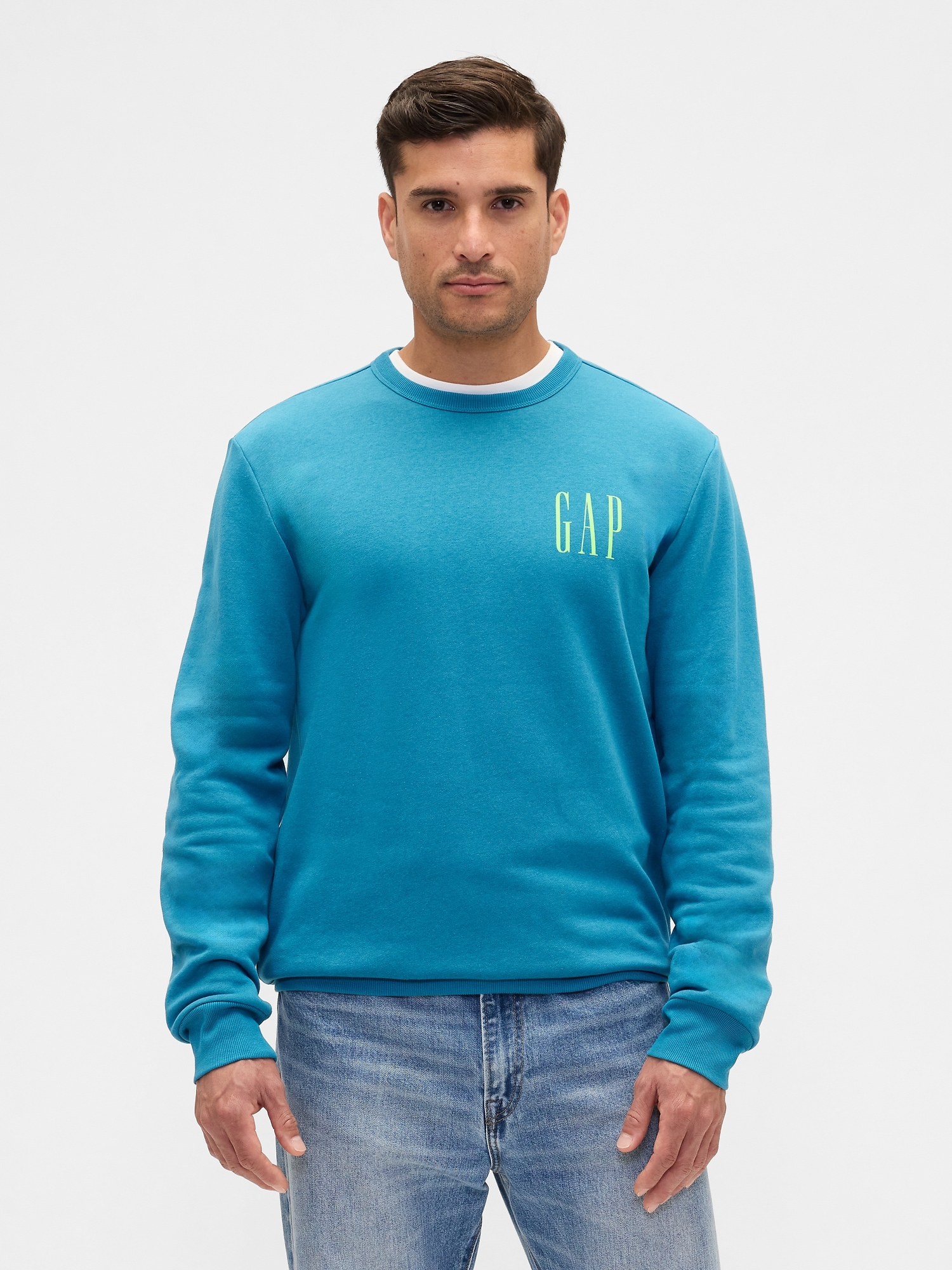 Gap Logo Sweatshirt - Slate Teal Blue