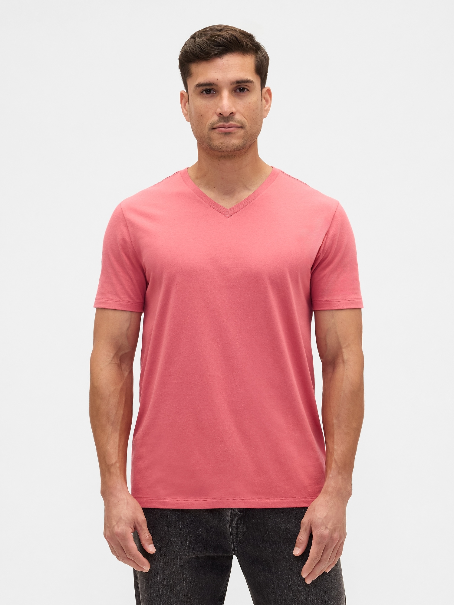 Everyday Soft V-Neck T-Shirt - Autumn Rose