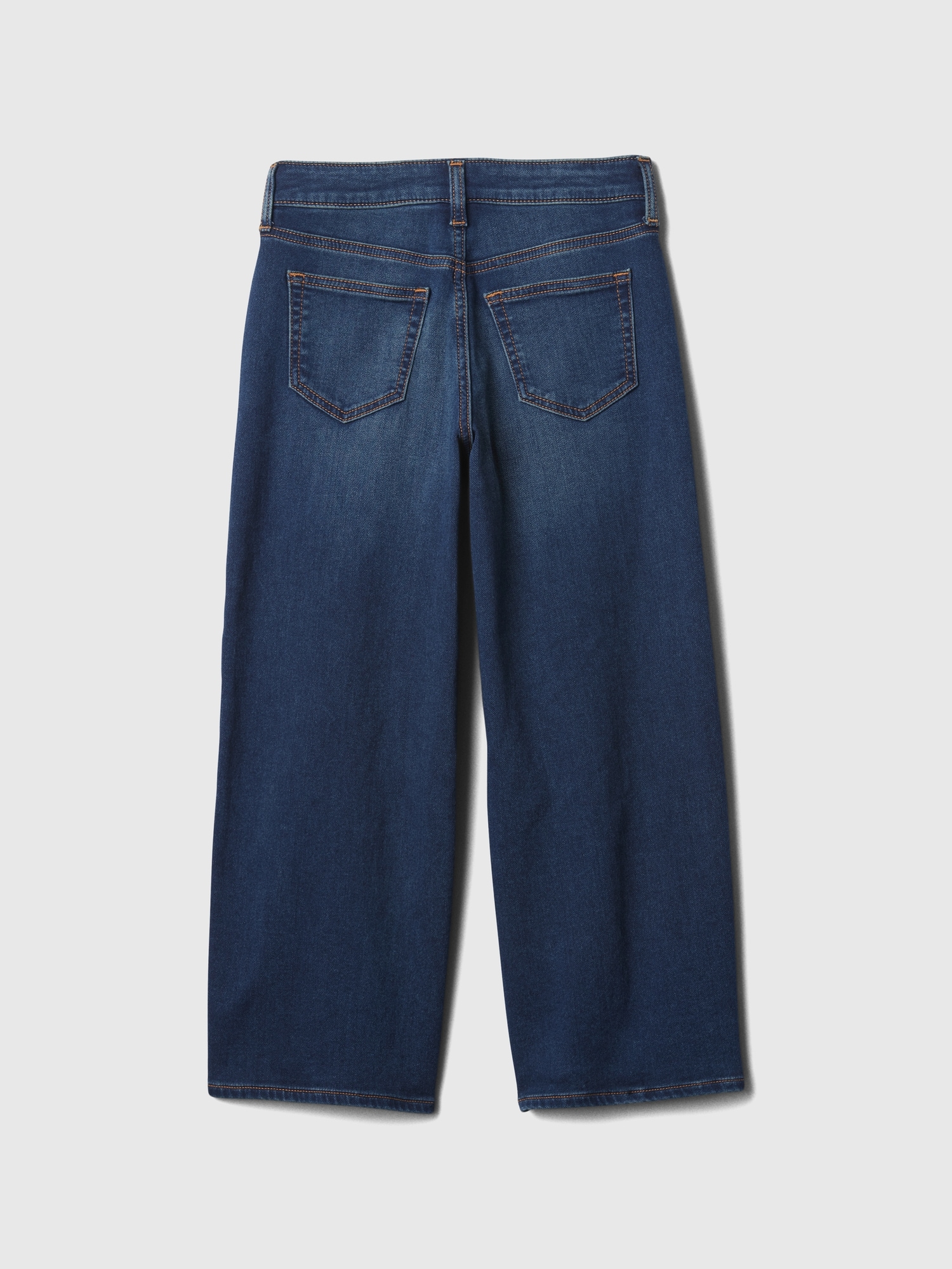 Gap Factory Kids High Rise Wide-leg Ankle Sweatpant Jeans In Blue