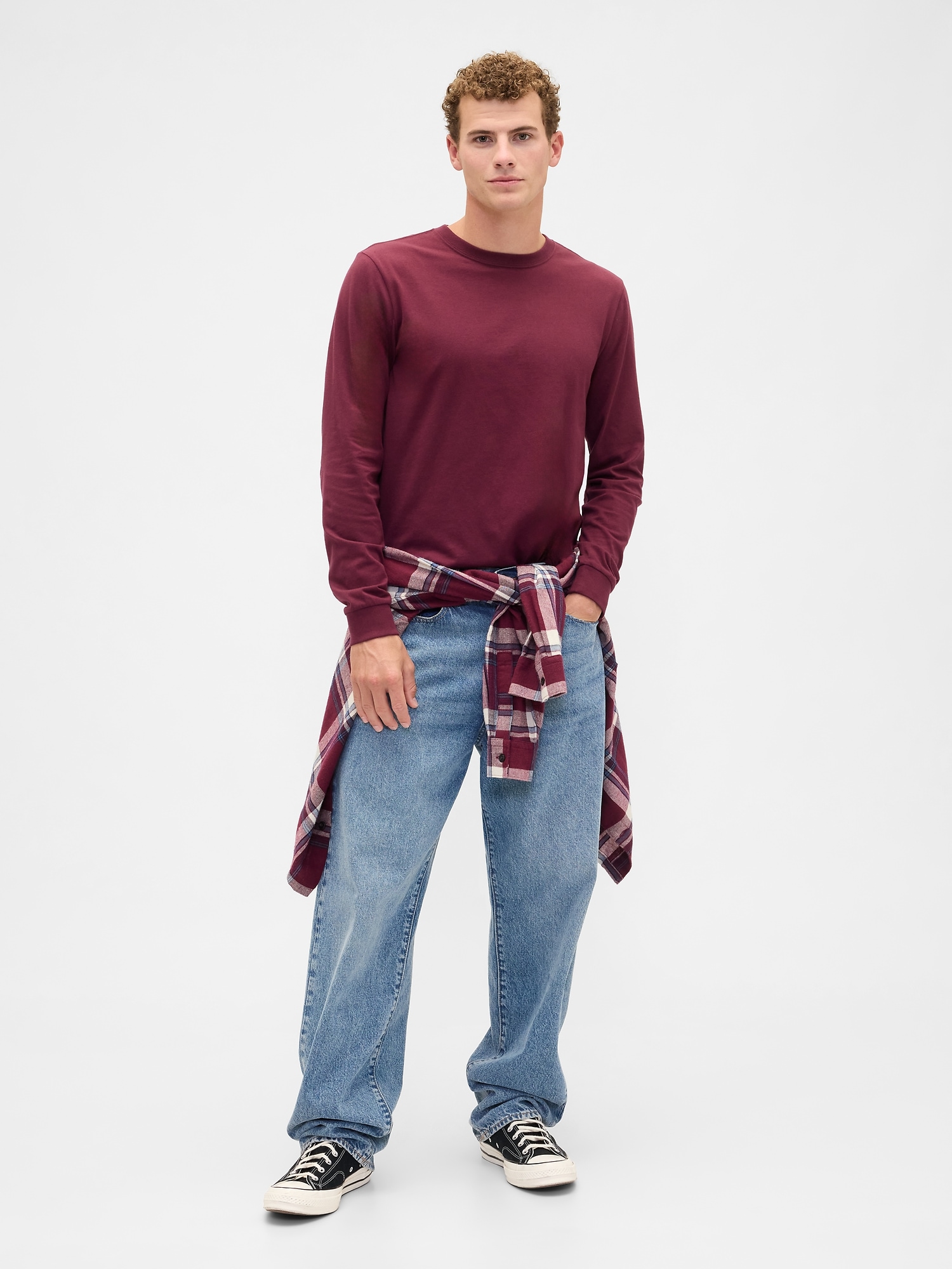 Gap Factory Everyday Soft Crewneck T-shirt In Red