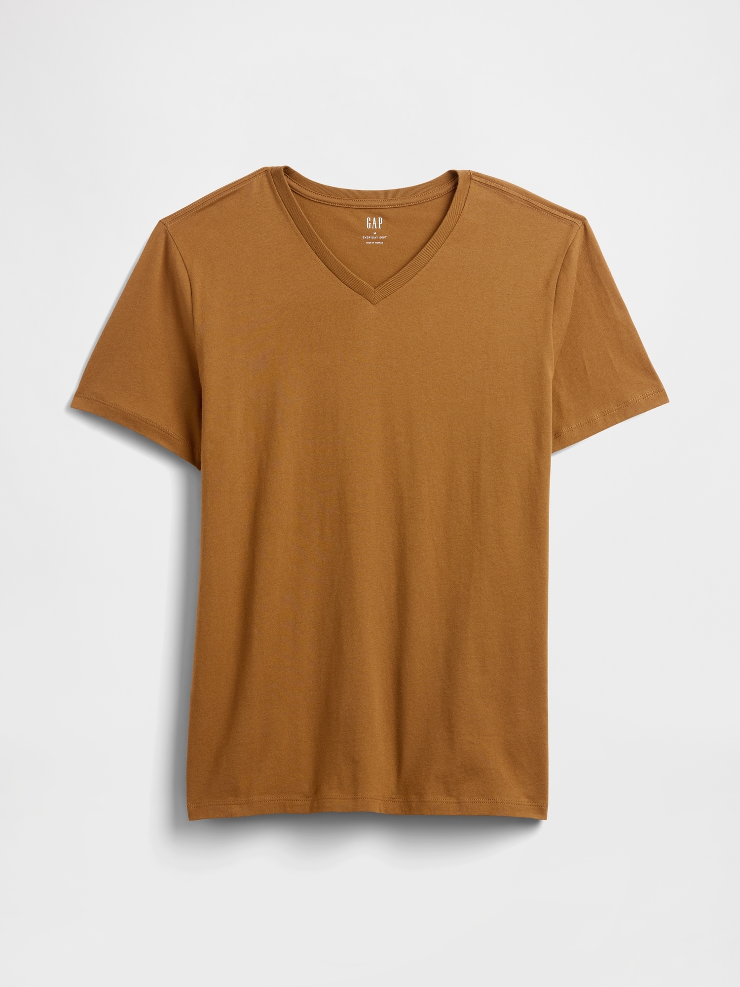 Gap Factory Everyday Soft V-neck T-shirt In Brown