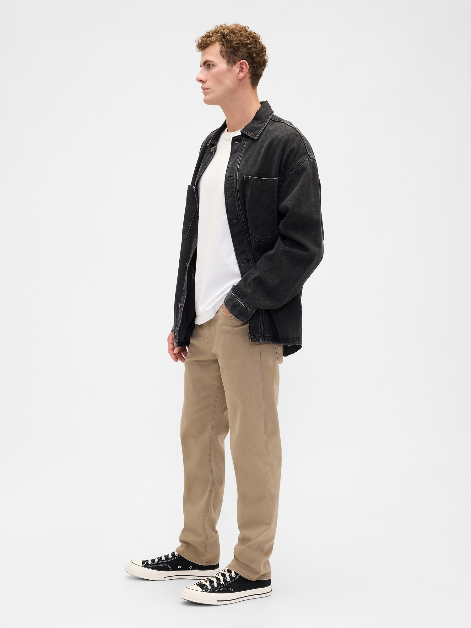 Gap Factory Straight Jeans In Black