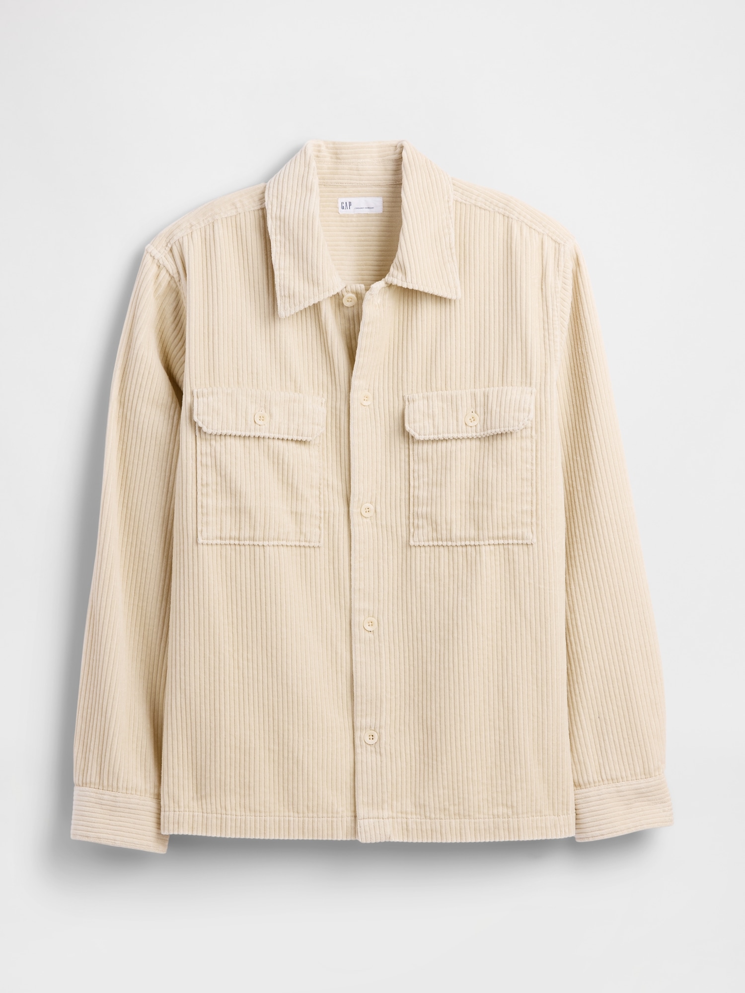 Gap Factory Relaxed Corduroy Overshirt In Nude