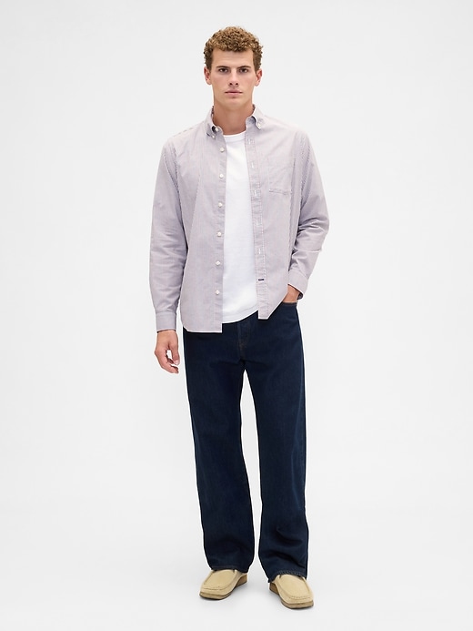 Image number 3 showing, Stretch Poplin Shirt in Standard Fit