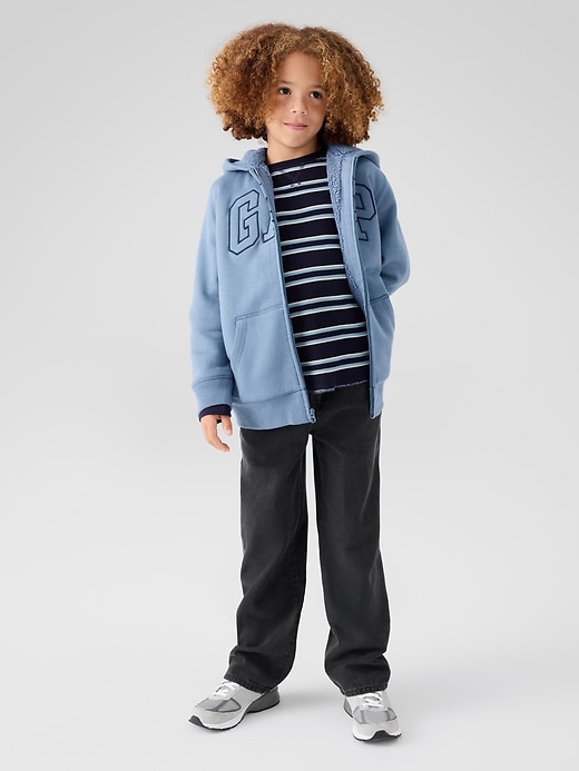 Image number 4 showing, Kids Gap Logo Sherpa Zip Hoodie
