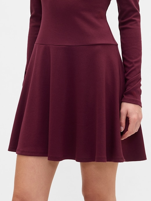 Image number 3 showing, Modern Ribbed Boatneck Mini Dress