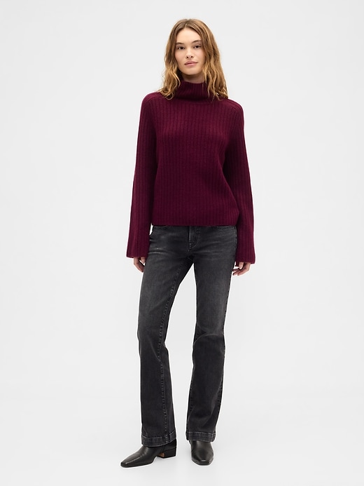 Image number 3 showing, Relaxed Ribbed Mockneck Sweater