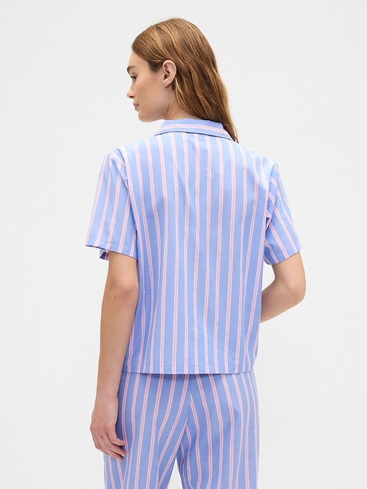 Image number 2 showing, Print Poplin PJ Shirt