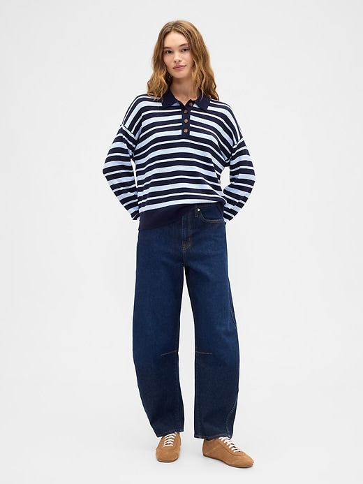 Image number 3 showing, CashSoft Relaxed Sweater Polo Shirt