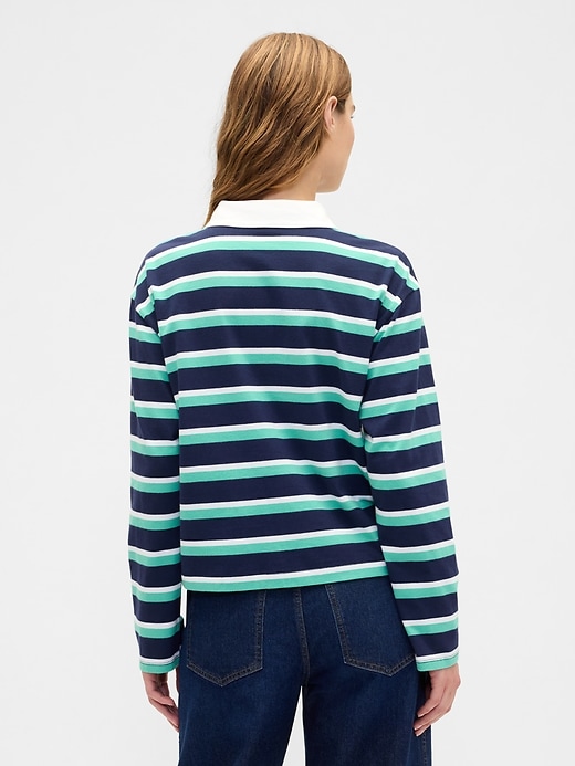 Image number 2 showing, Oversized Stripe Rugby Polo Shirt