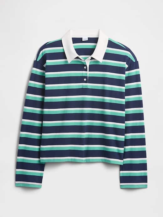 Image number 5 showing, Oversized Stripe Rugby Polo Shirt