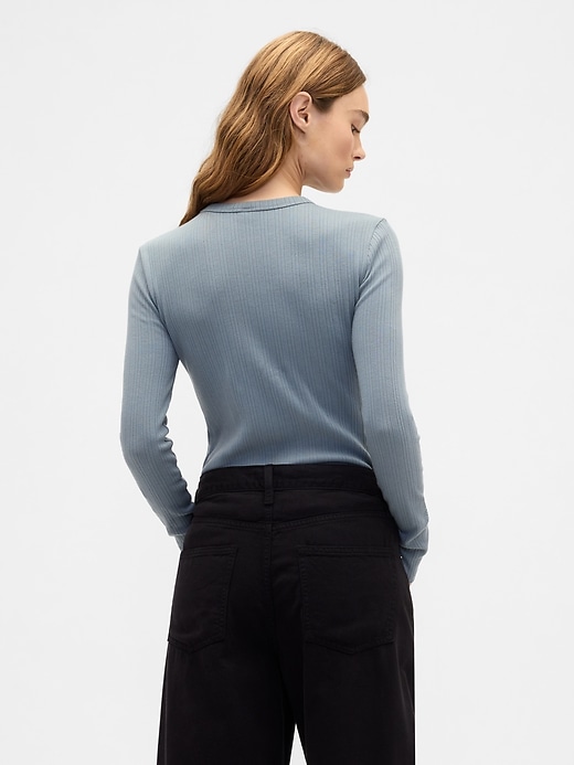 Image number 2 showing, Ribbed Crewneck T-Shirt