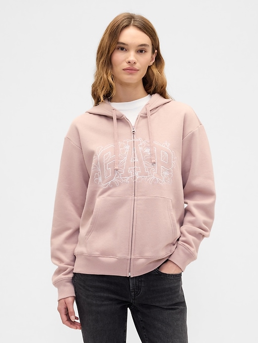 Image number 1 showing, Relaxed Gap Logo Zip Hoodie