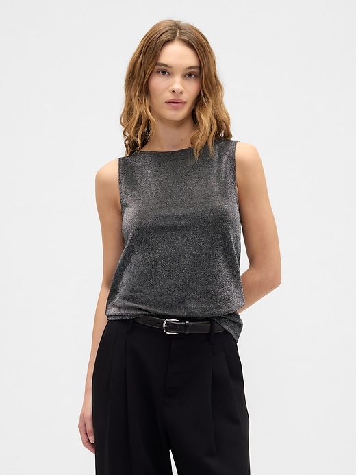 Image number 1 showing, Boatneck Tank Top