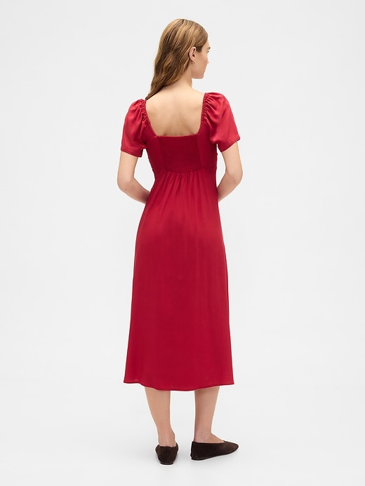 Image number 2 showing, Puff Sleeve Midi Dress