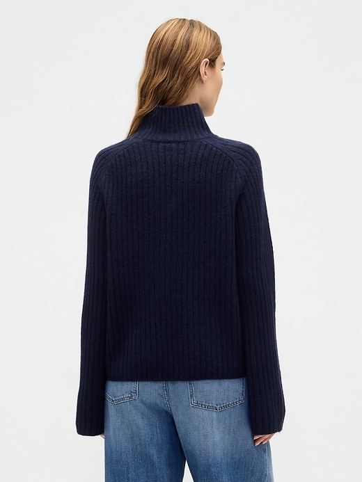 Image number 2 showing, Relaxed Ribbed Mockneck Sweater