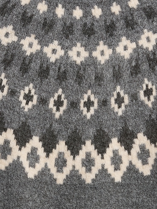 Image number 4 showing, Relaxed Fair Isle Mockneck Sweater