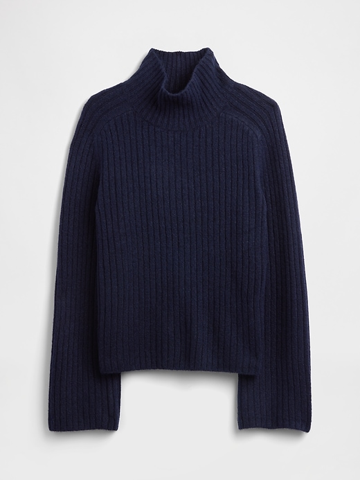 Image number 5 showing, Relaxed Ribbed Mockneck Sweater