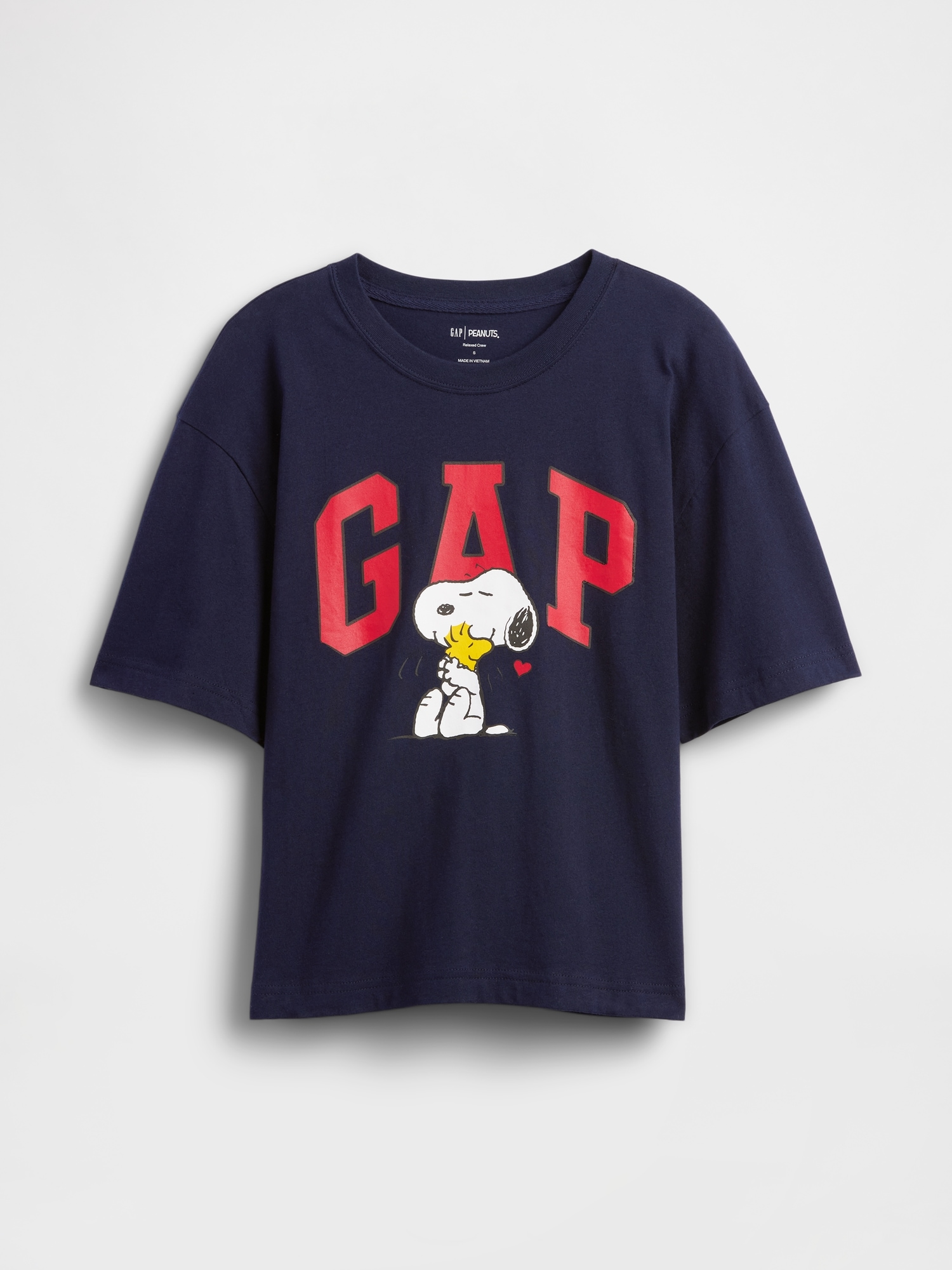 Gap Factory Peanuts Boxy Gap Logo T-shirt In Blue