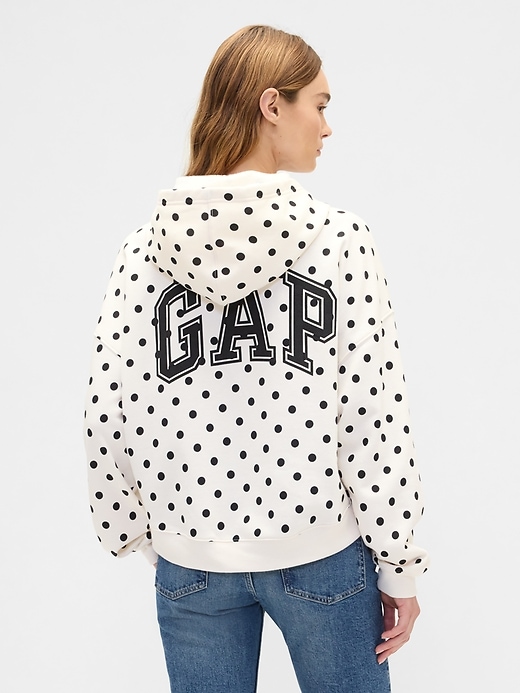 Image number 2 showing, Relaxed Gap Mini-Logo Cropped Hoodie