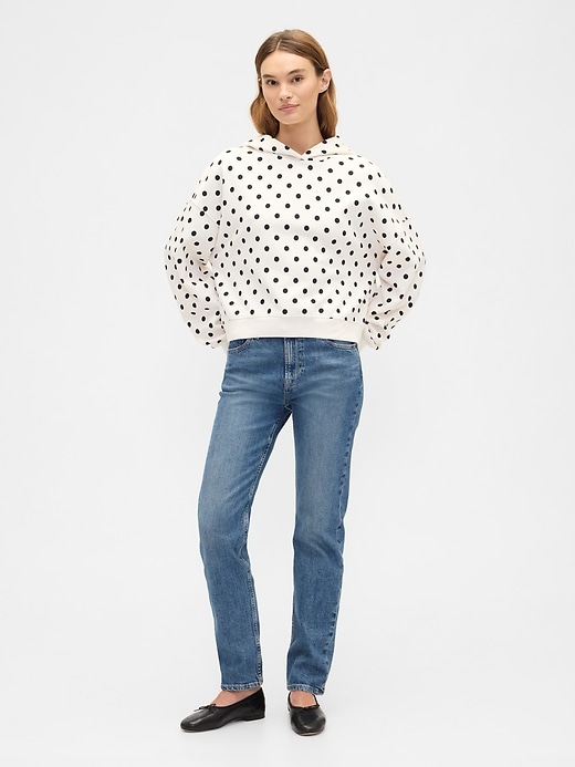 Image number 3 showing, Relaxed Gap Mini-Logo Cropped Hoodie