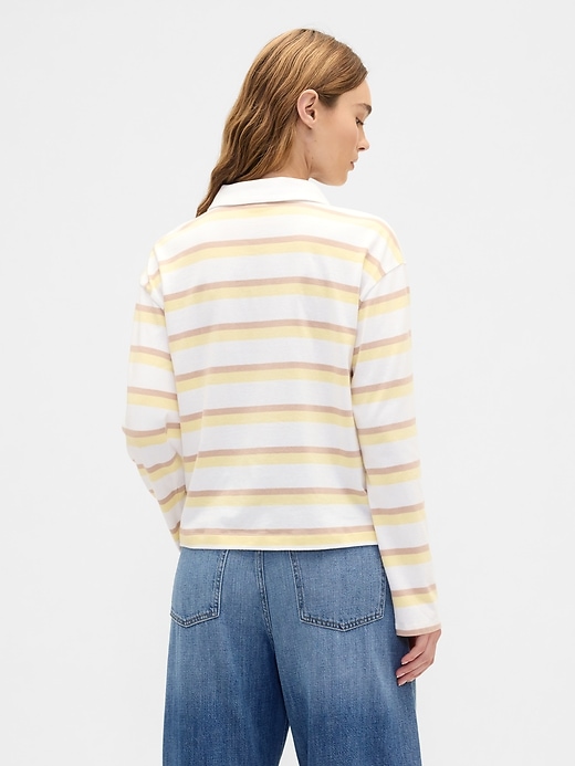 Image number 2 showing, Oversized Stripe Rugby Polo Shirt