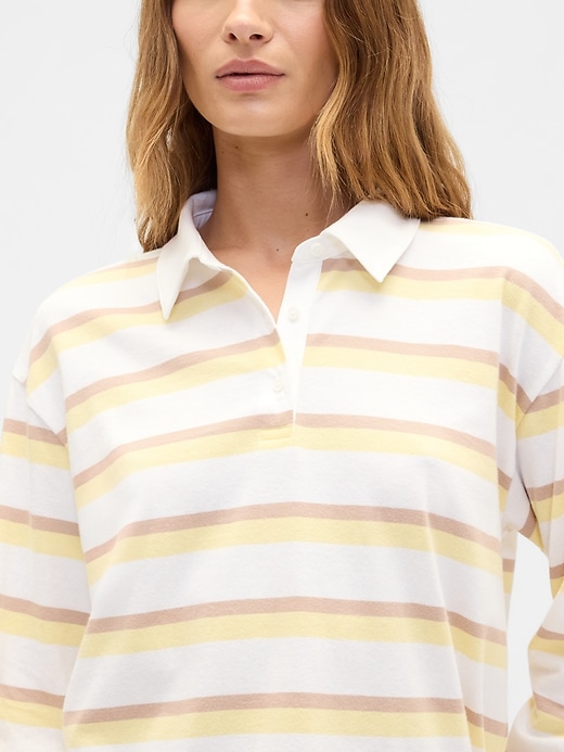 Image number 4 showing, Oversized Stripe Rugby Polo Shirt