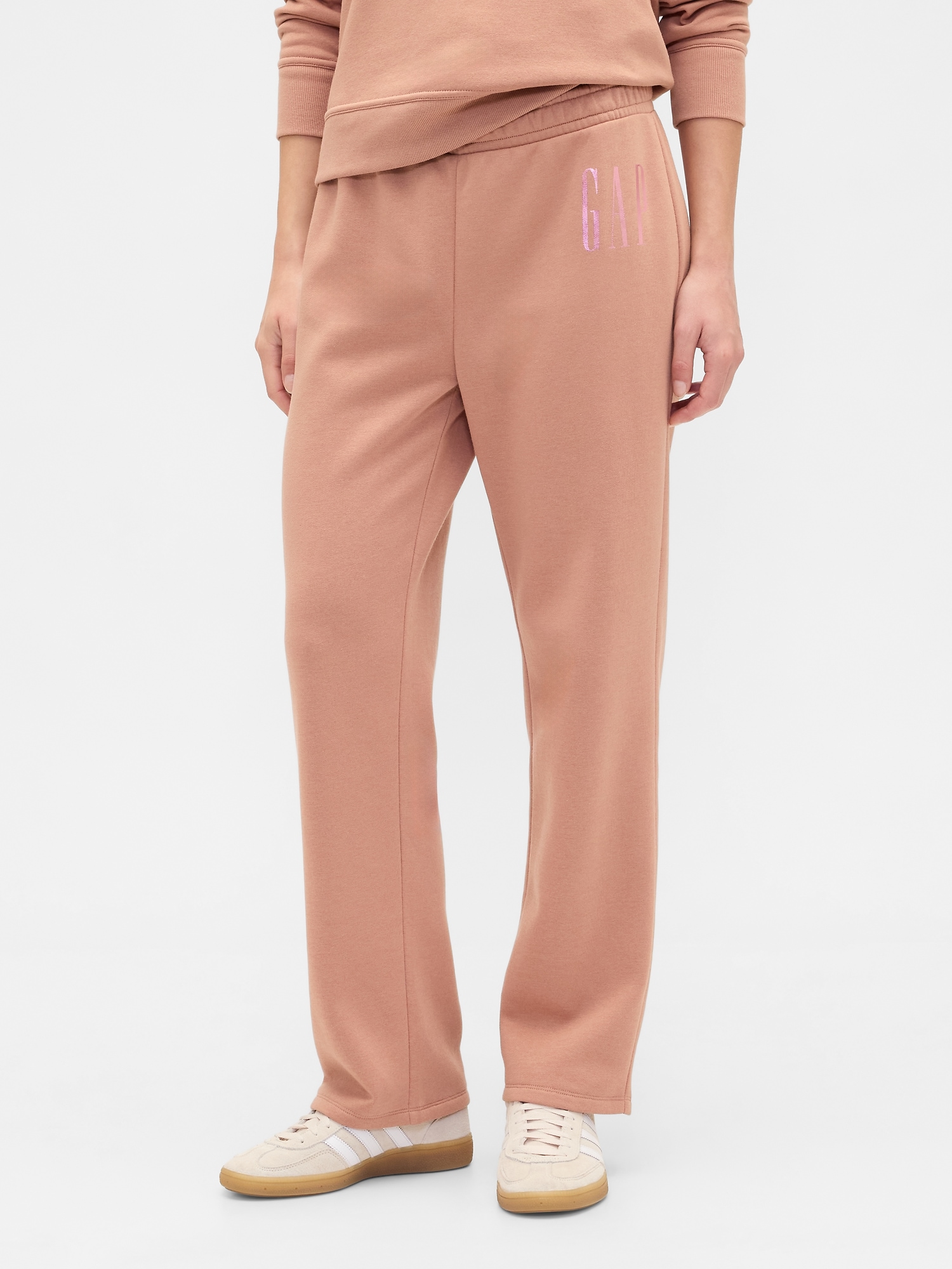 Gap Factory Gap Logo Pull-on Slim Sweatpants In Brown