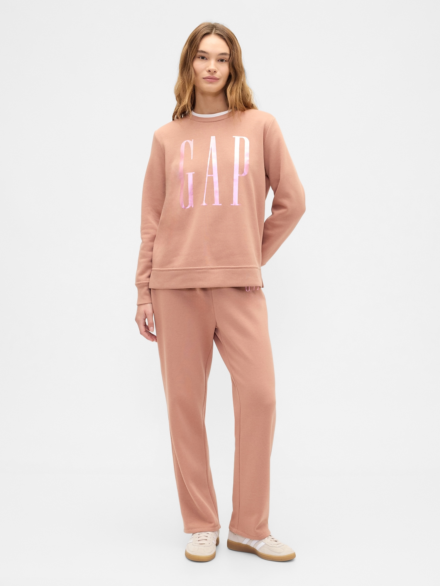 Gap Factory Relaxed Gap Logo Sweatshirt In Brown