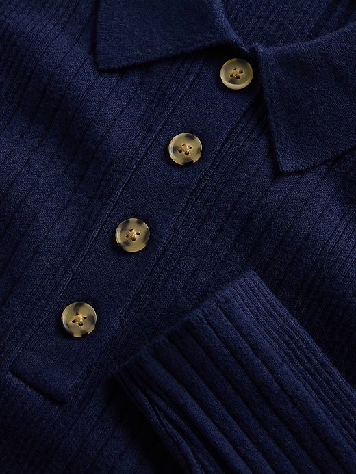 Image number 4 showing, Ribbed Polo T-Shirt