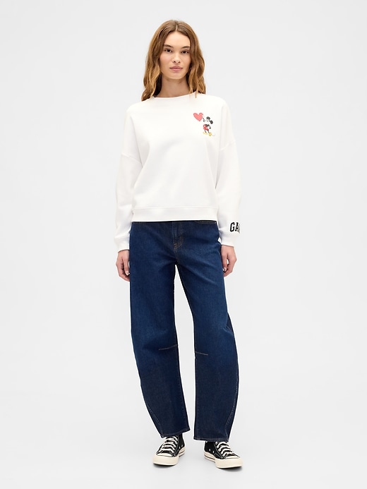 Image number 3 showing, Gap × Disney Oversized Wedge Crewneck Sweatshirt