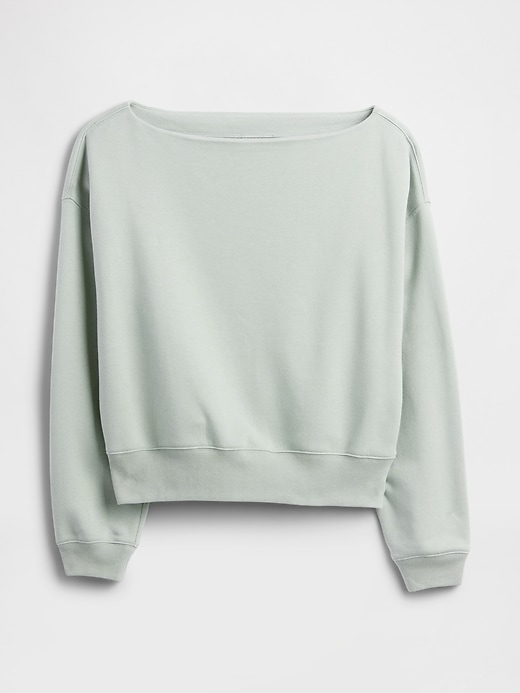 Image number 5 showing, Oversized Boatneck Sweatshirt