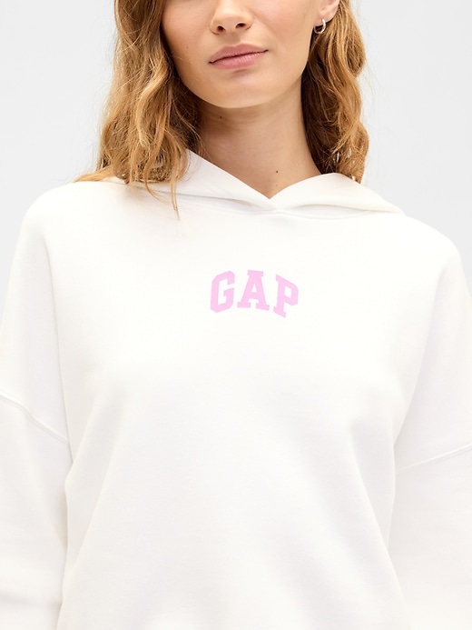 Image number 4 showing, Relaxed Gap Mini-Logo Cropped Hoodie