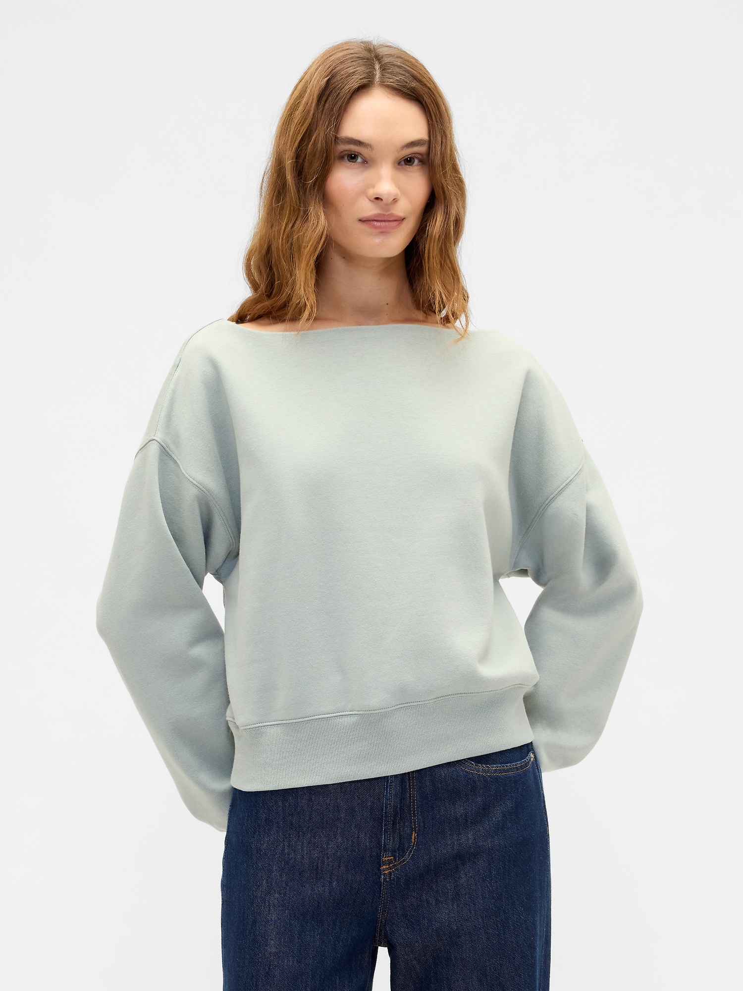 Oversized Boatneck Sweatshirt
