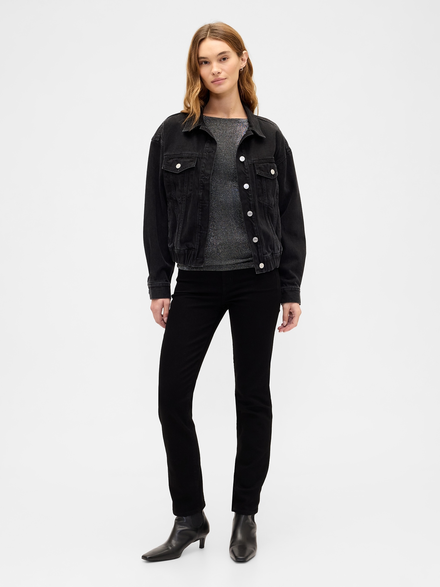 Gap Factory Boatneck Top In Gray