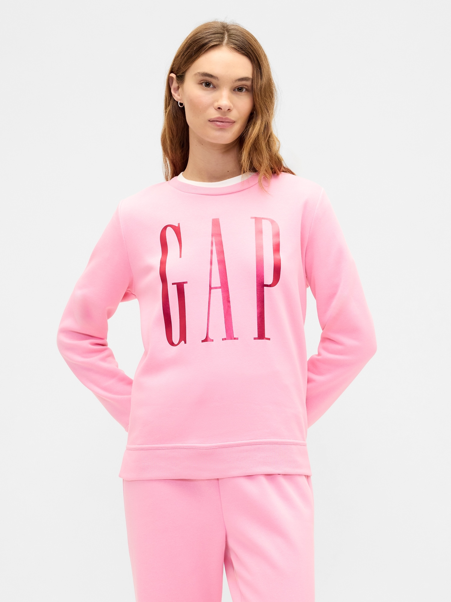 Relaxed Gap Logo Sweatshirt - May Pink
