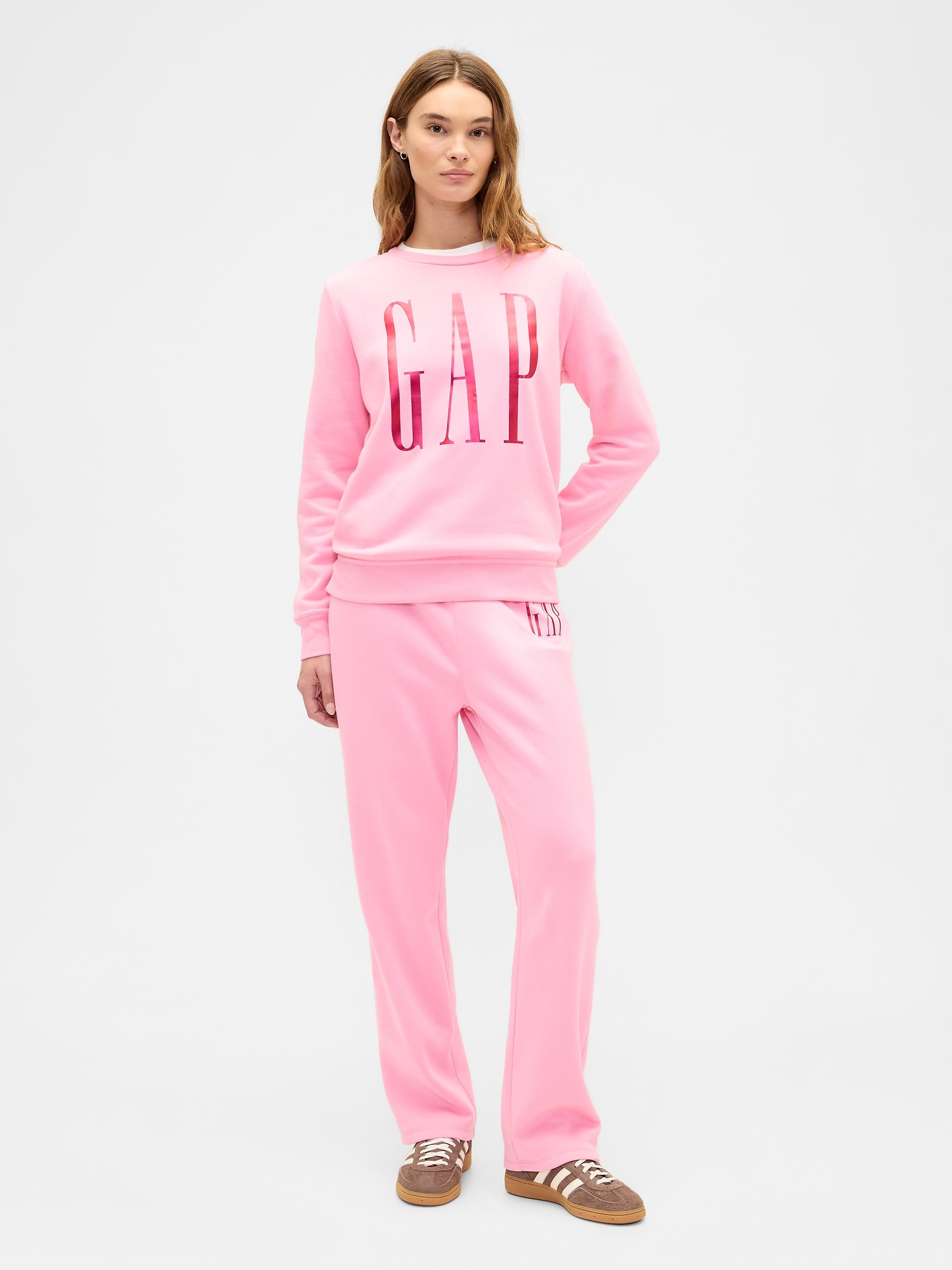 Gap Logo Pull-On Slim Sweatpants - May Pink
