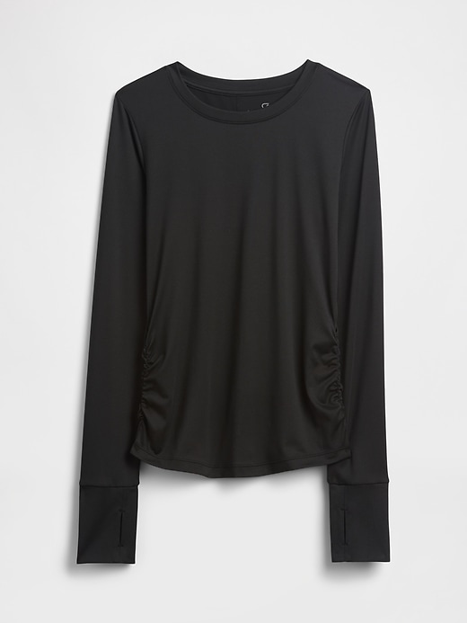 Image number 5 showing, GapFit Brushed Jersey Ruched T-Shirt