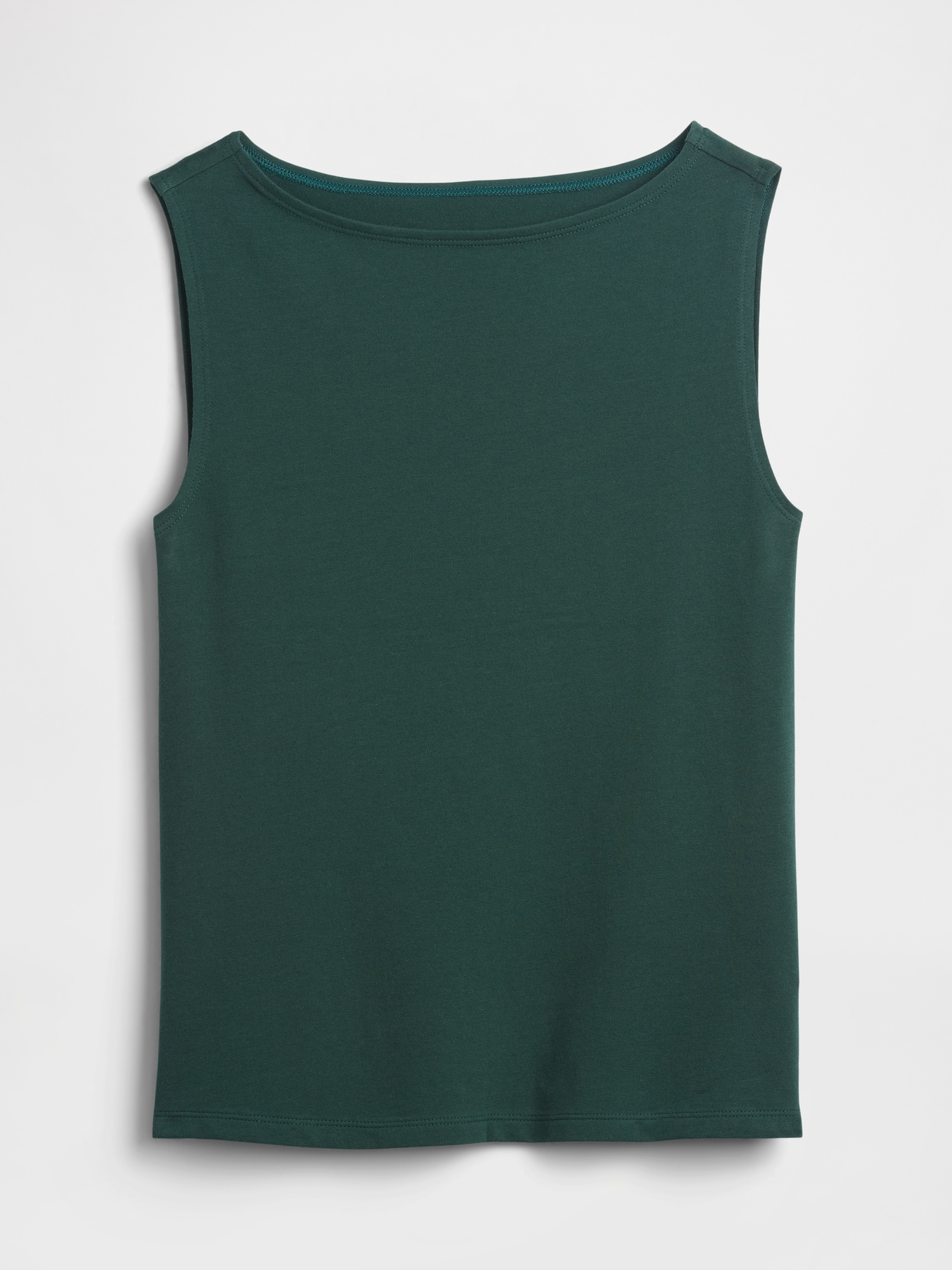 Gap Factory Boatneck Tank Top In Green