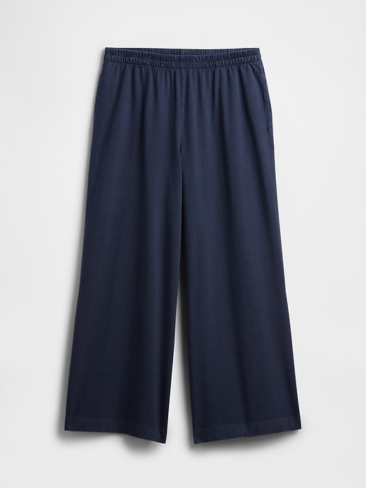 Image number 4 showing, Pull-On Wide-Leg Crop PJ Pants