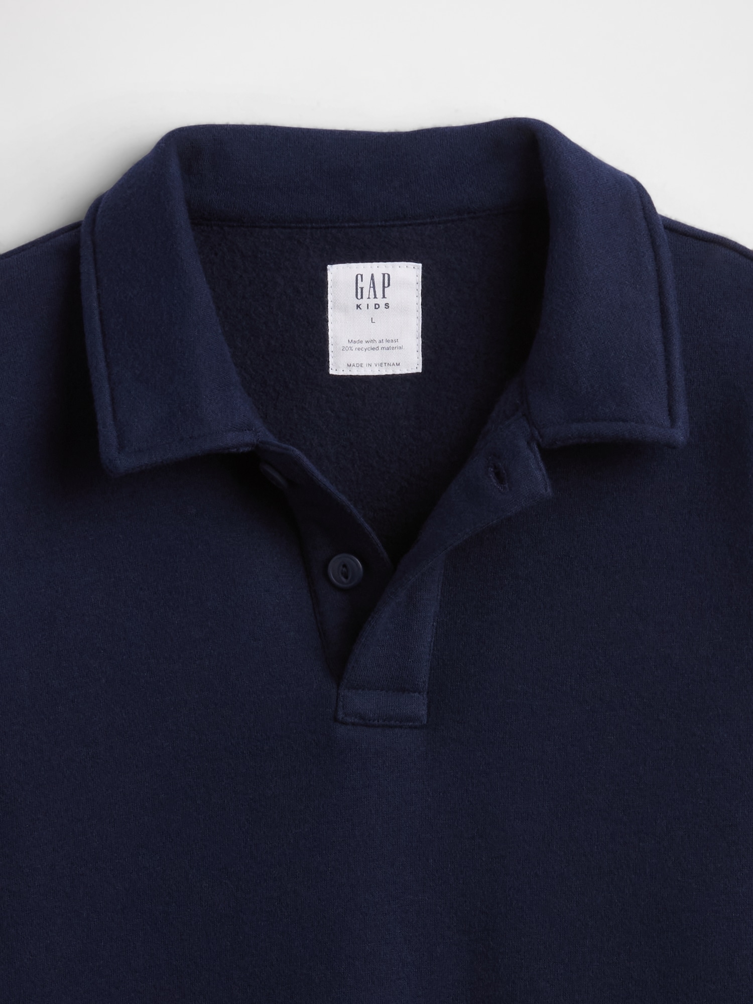 Gap Factory Kids Polo Shirt Sweatshirt In Blue
