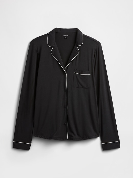 Image number 4 showing, Relaxed Modal PJ Shirt