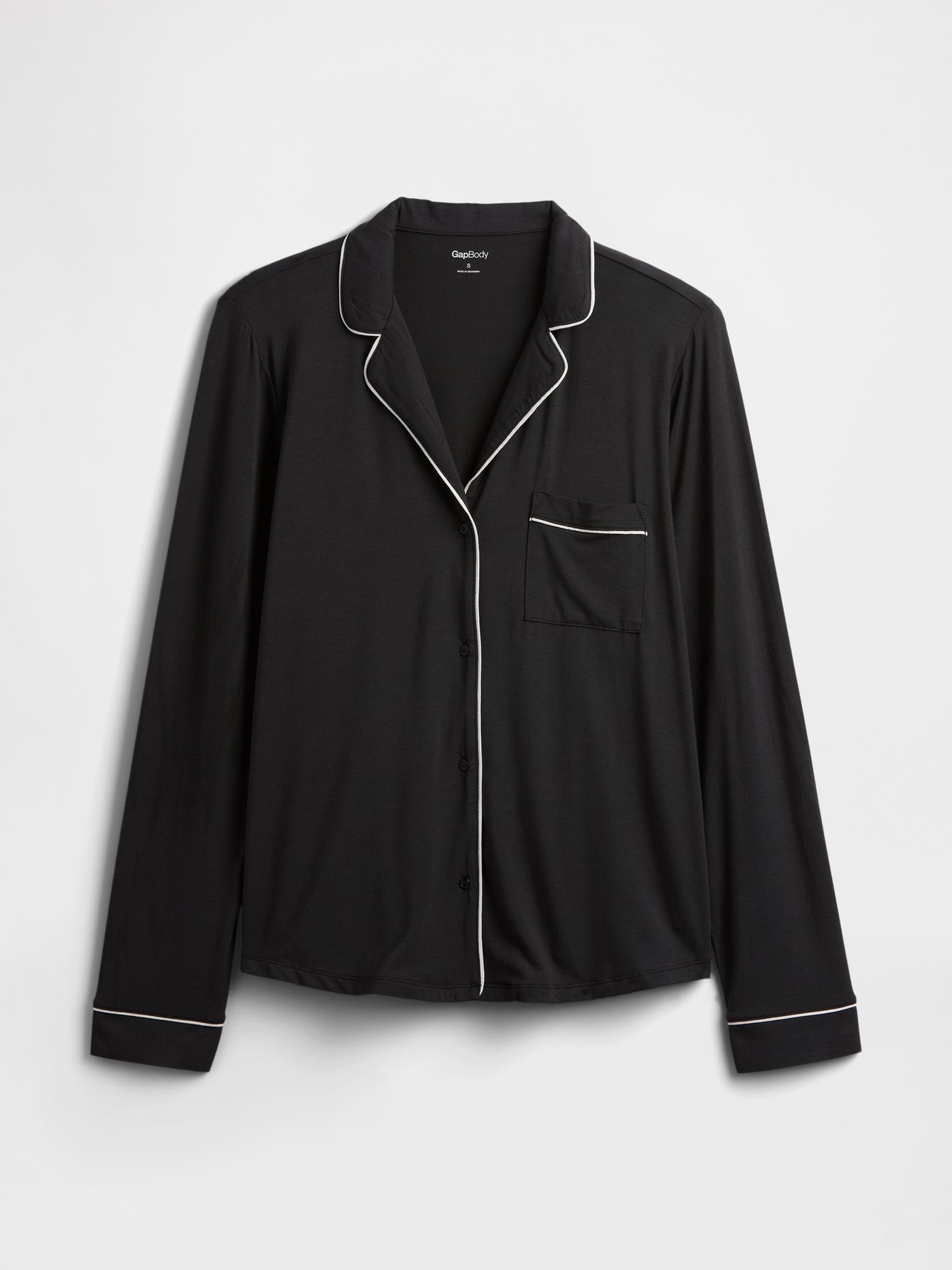 Gap Factory Relaxed Modal Pj Shirt In Black