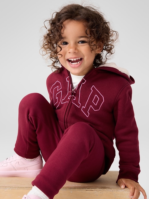 Image number 4 showing, babyGap Sherpa Logo Hoodie